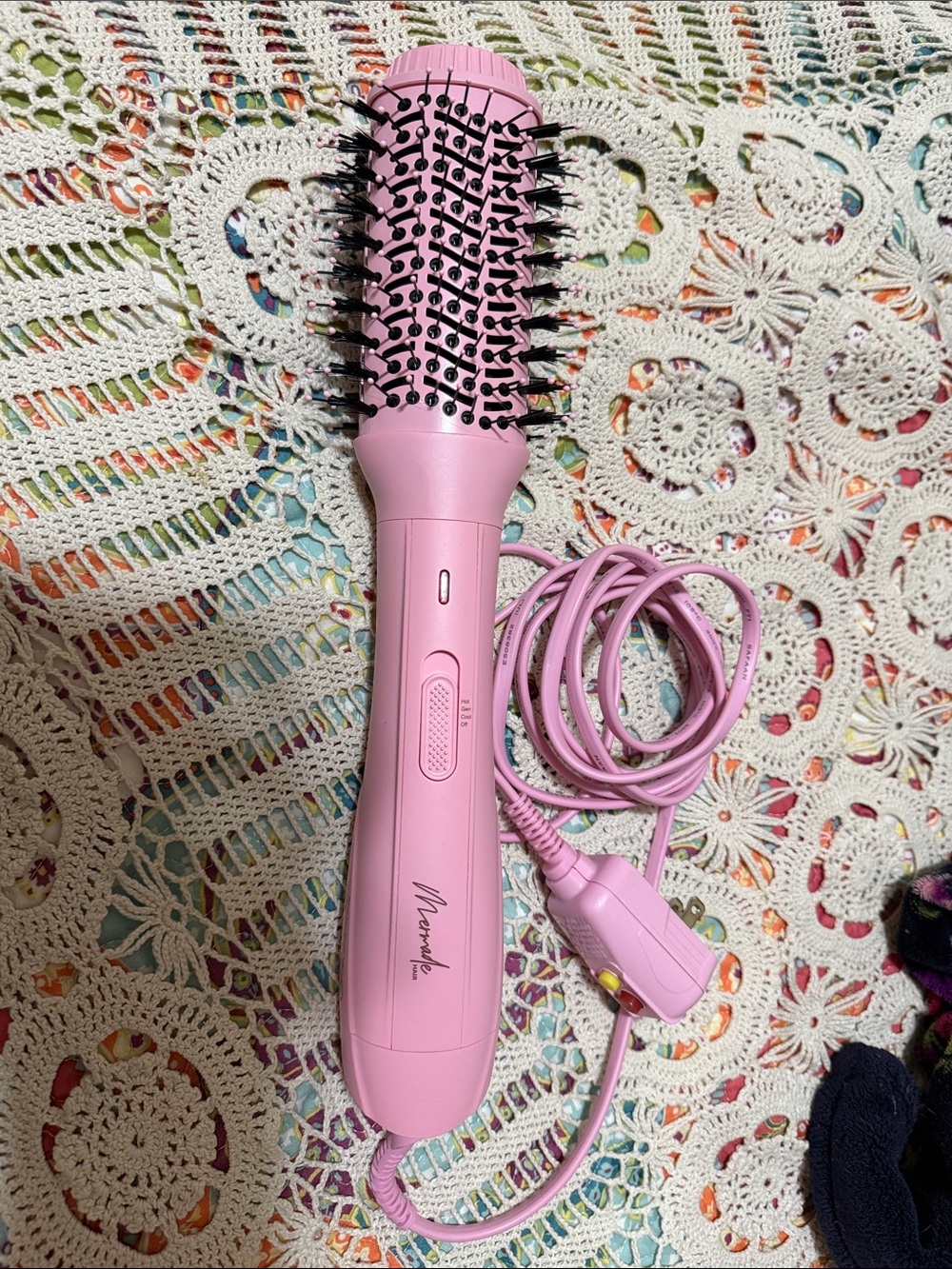 REVOLVE Pink 1.25" Heated Round Brush Styler